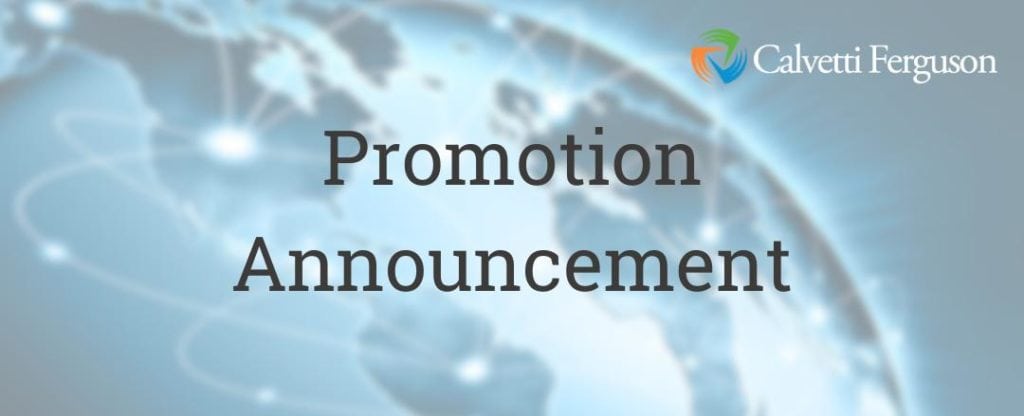 Promotion Announcement