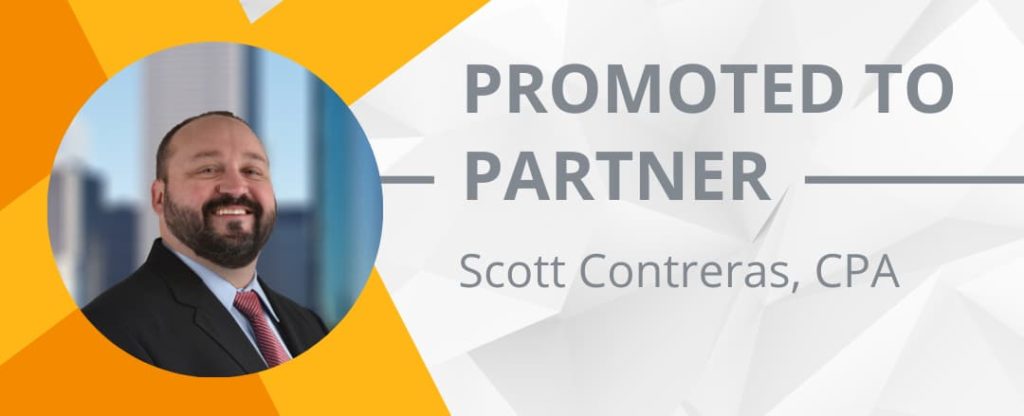 Promotes Scott Contreras to Assurance Partner