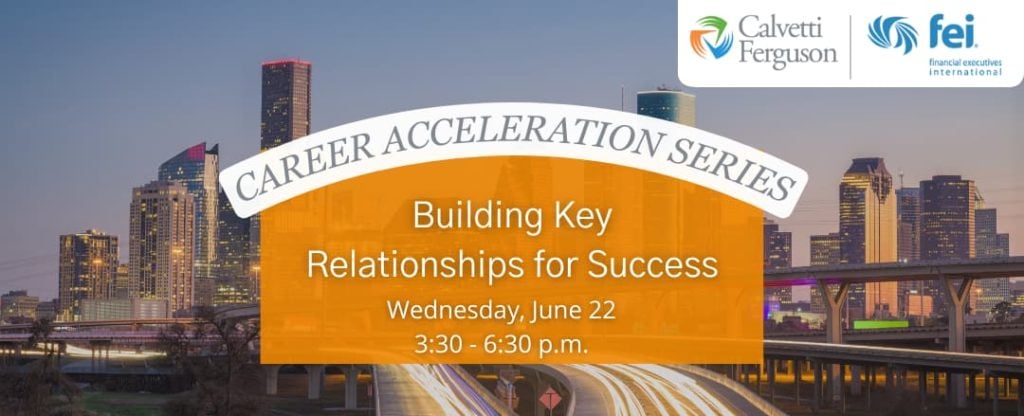 Career acceleration series -- building key relationships for success