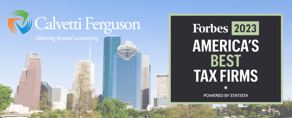 Forbes Names Calvetti Ferguson a 2023 America's Best Tax Firm