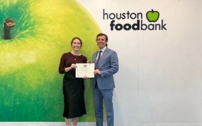 Calvetti Ferguson Earns Houston Food Bank Volunteer Award