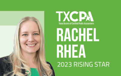 Rachel Rhea Named as 2023 TXCPA Rising Star