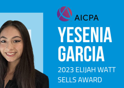 Yesenia Garcia Wins AICPA 2023 Elijah Watt Sells Award