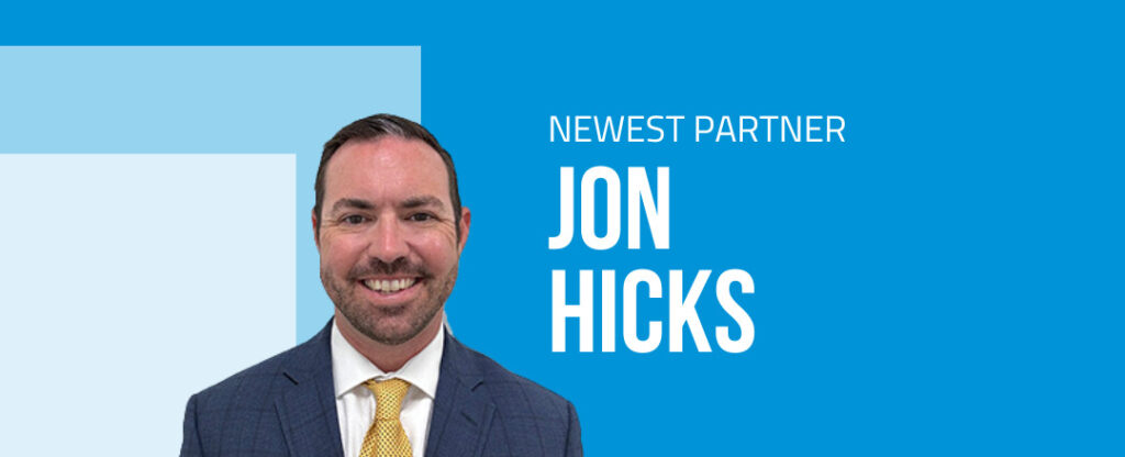 Jon Hicks - New Partner