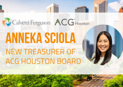 Anneka Sciola Elected Treasurer of ACG Houston Board